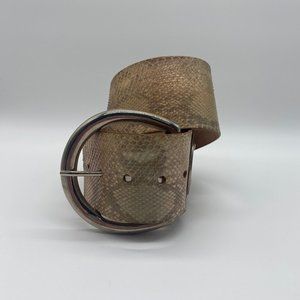 Jill Stuart Tan‎ Imported Natural Snakeskin Leather New York S/M
